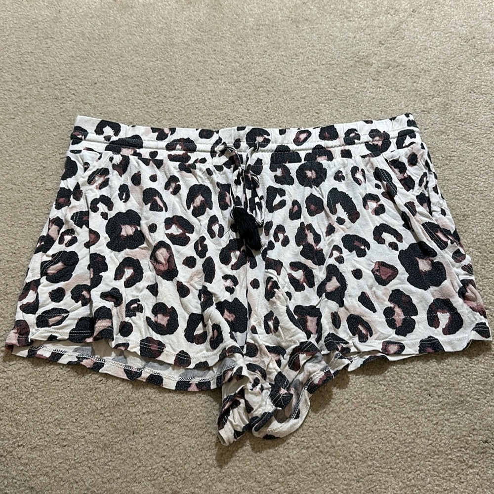 Stars Above Leopard Print Shorts